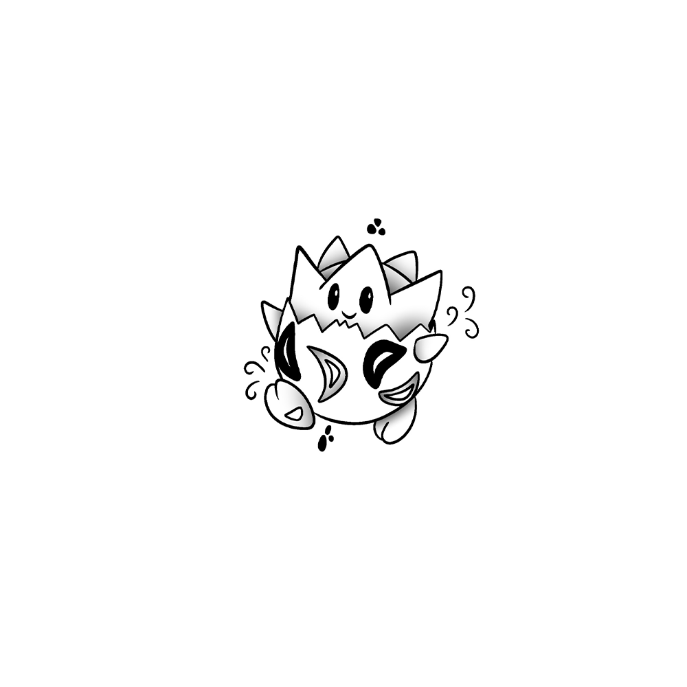 Flash tattoo Togepi