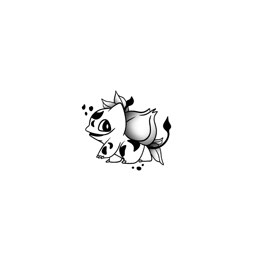 Flash tattoo Bulbizarre