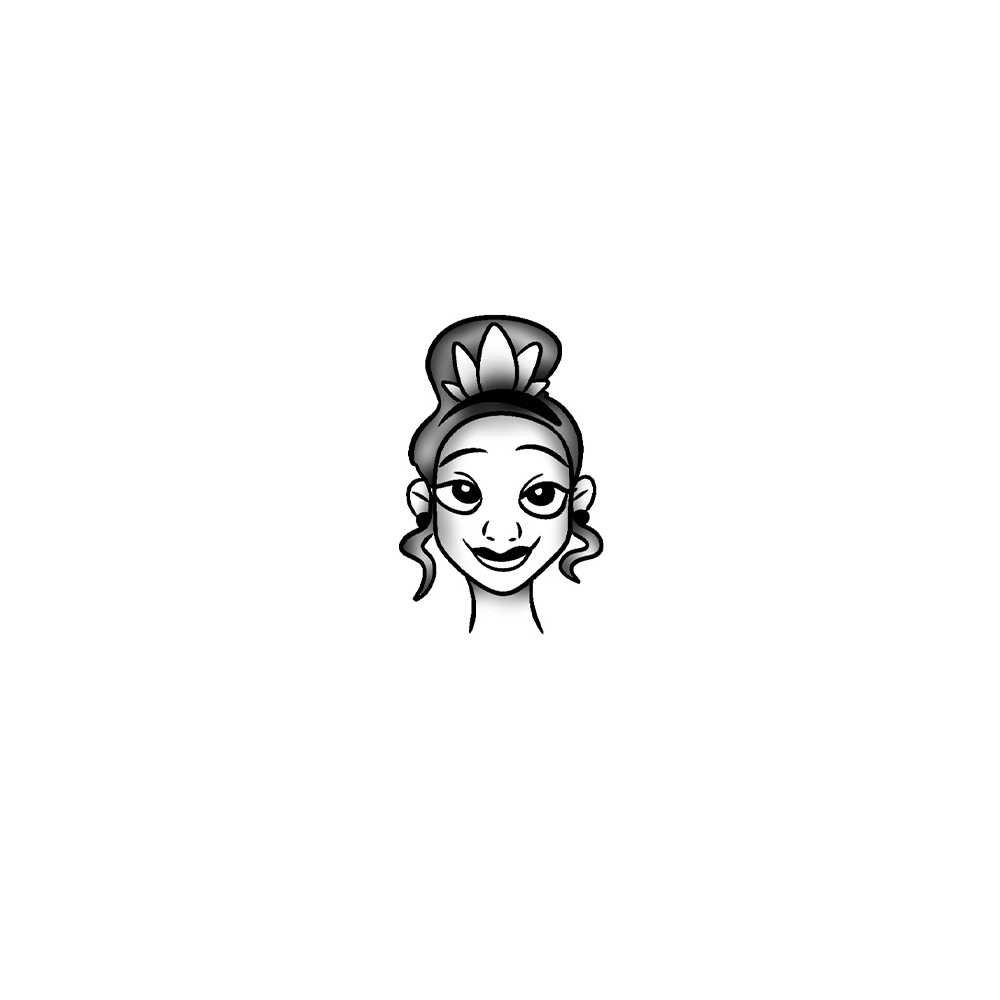 Flash tattoo Tiana