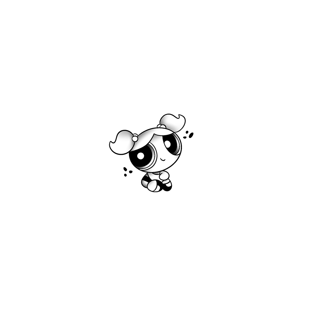Flash tattoo Super nana Bulle 1
