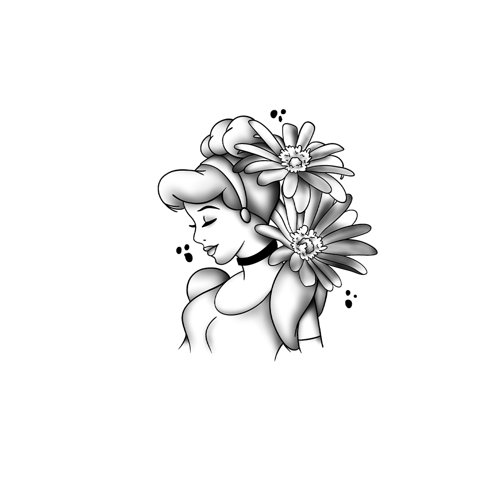 Flash tattoo Cendrillon : Septembre