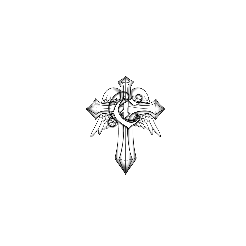 Flash tattoo Croix