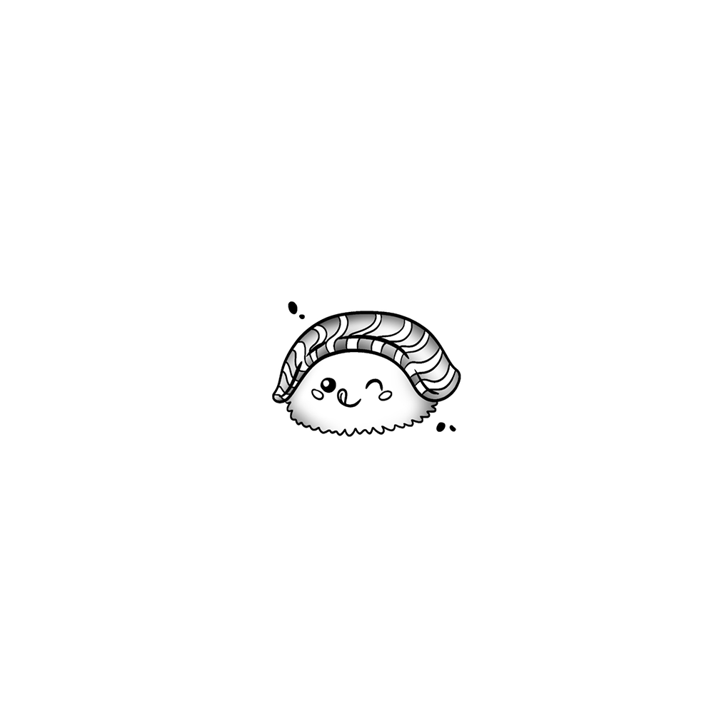 Flash tattoo Sushi Kawaii 10