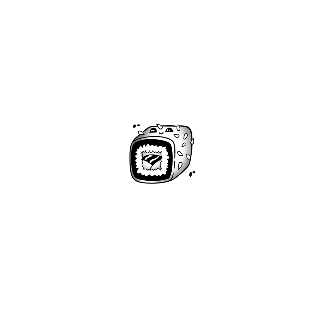 Flash tattoo Sushi Kawaii 11