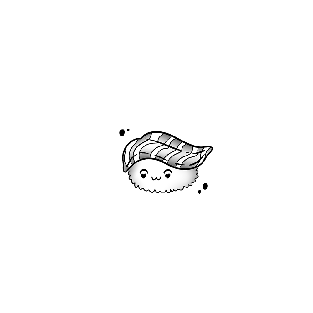 Flash tattoo Sushi Kawaii 15