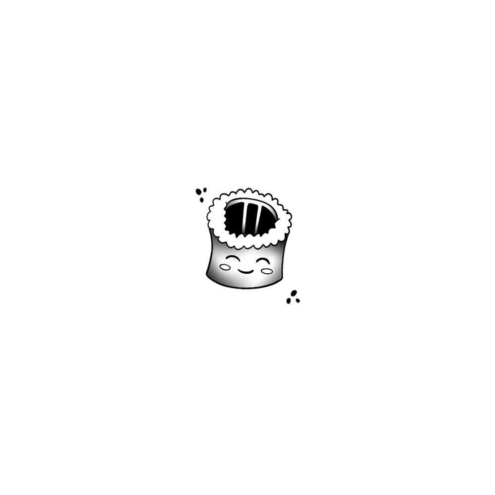 Flash tattoo Sushi Kawaii 4
