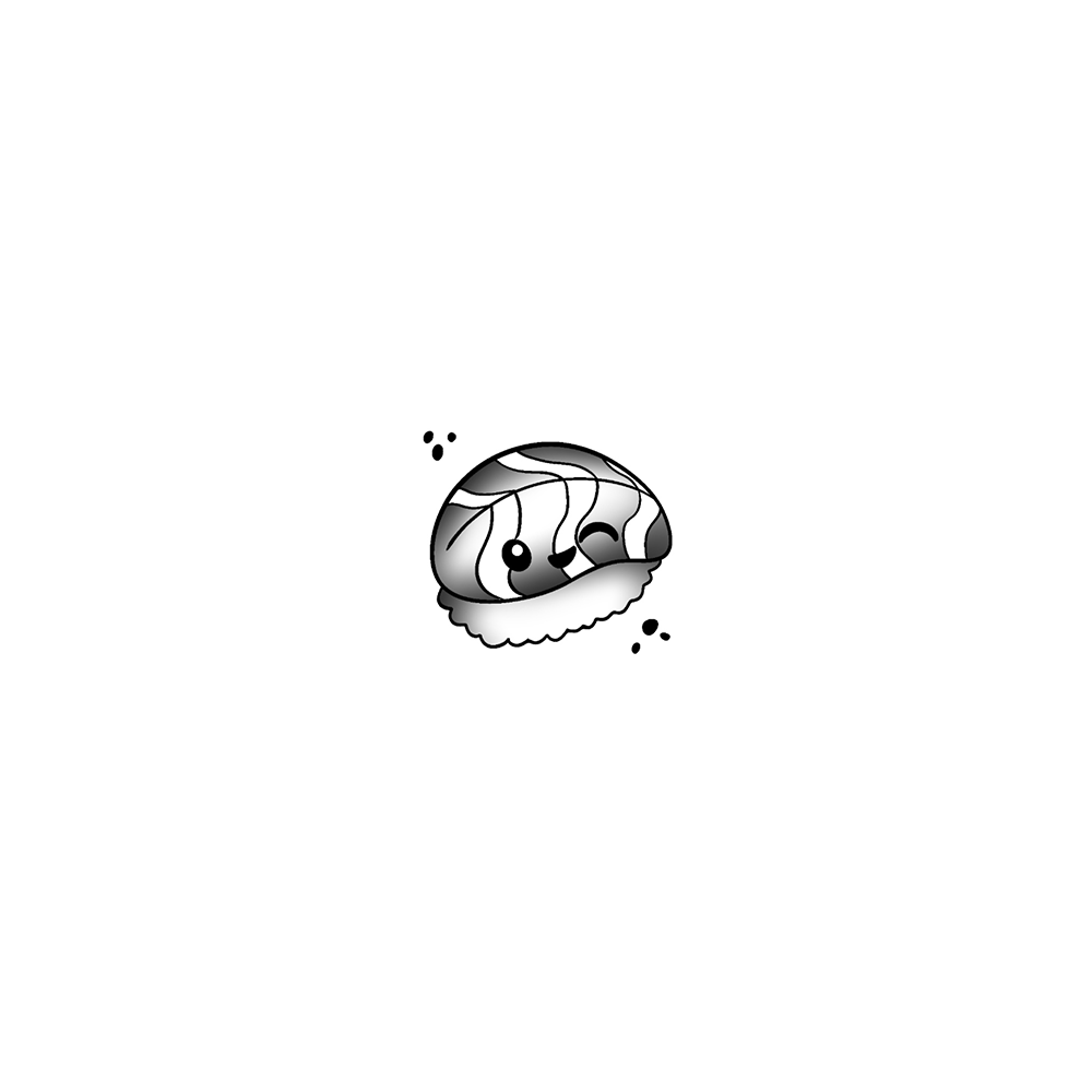 Flash tattoo Sushi Kawaii 7