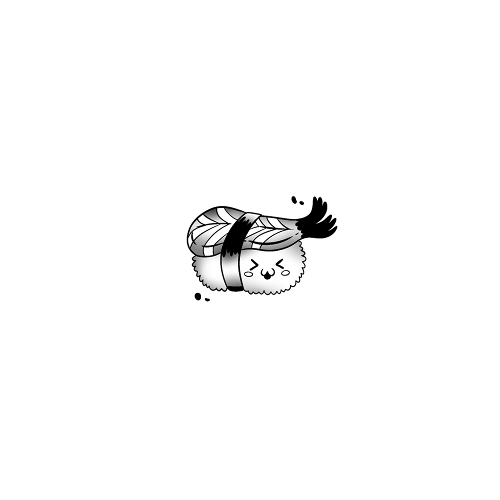 Flash tattoo Sushi Kawaii 8