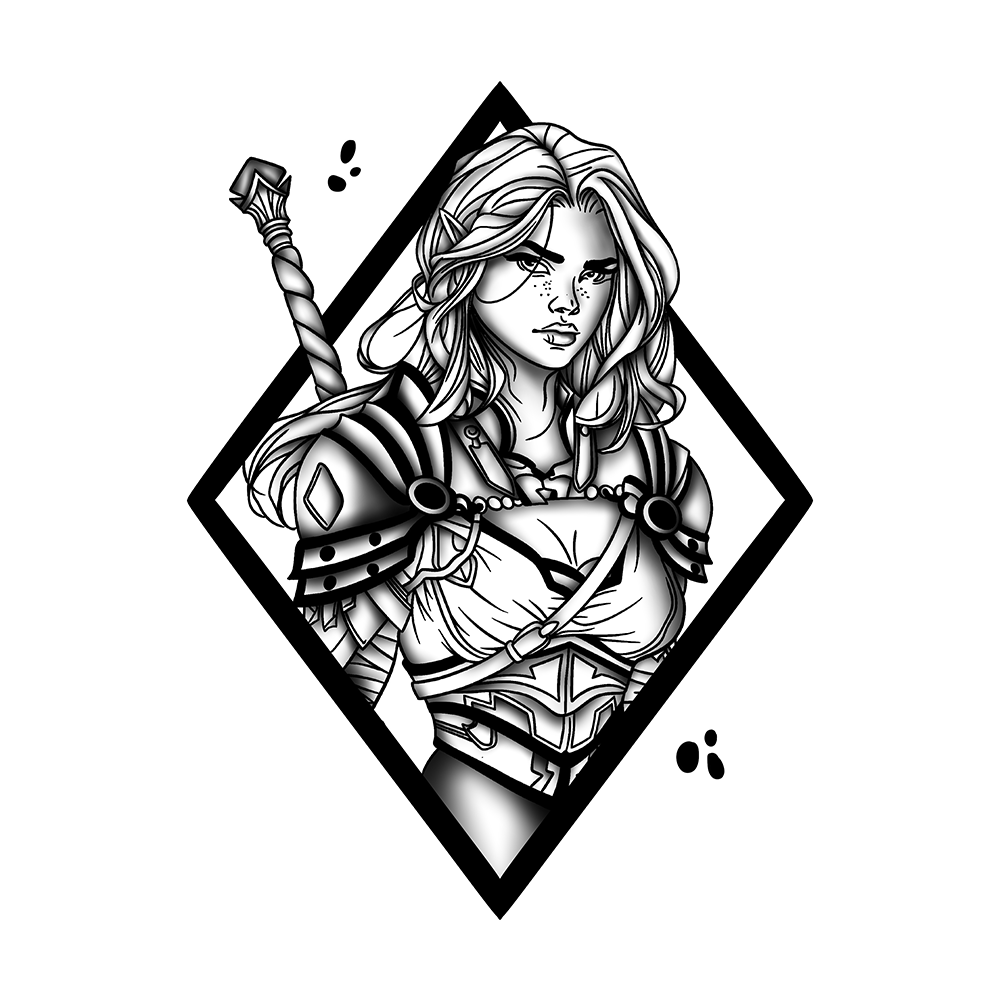 Flash tattoo Valkyrie