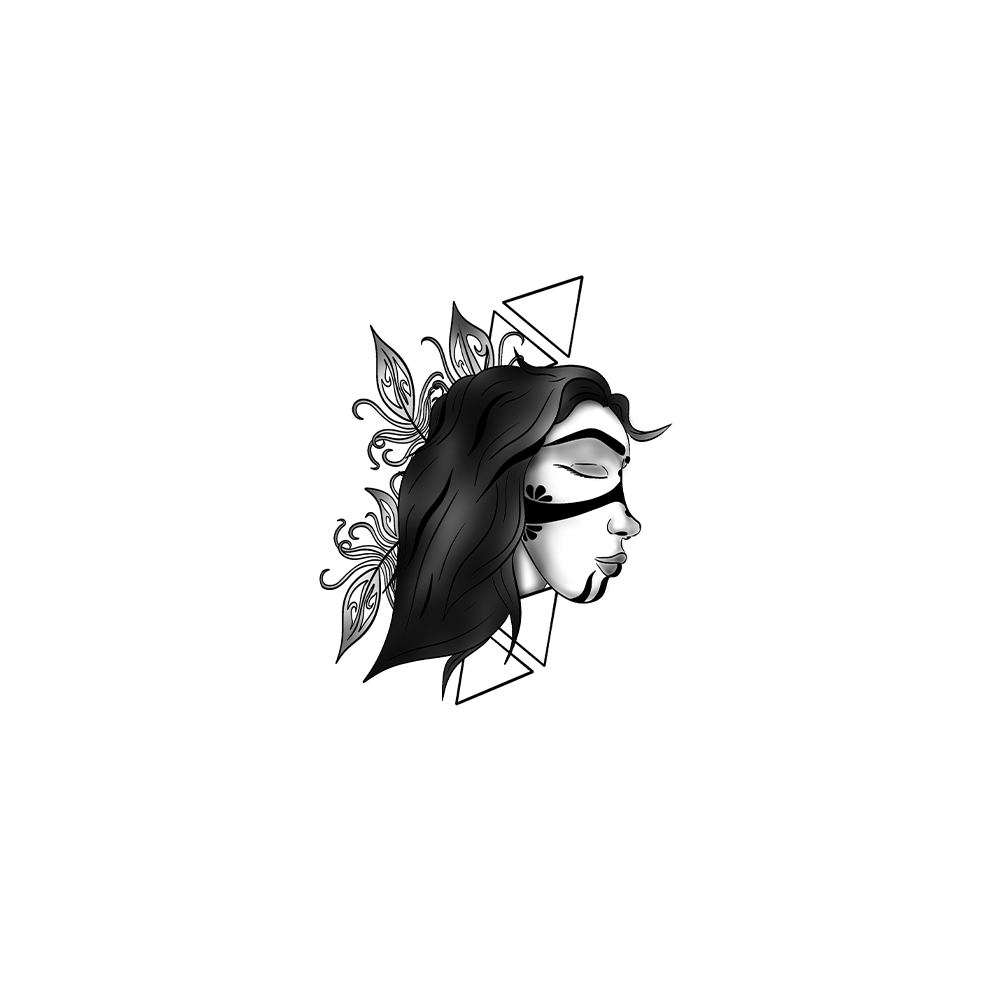 Flash tattoo Visage 1