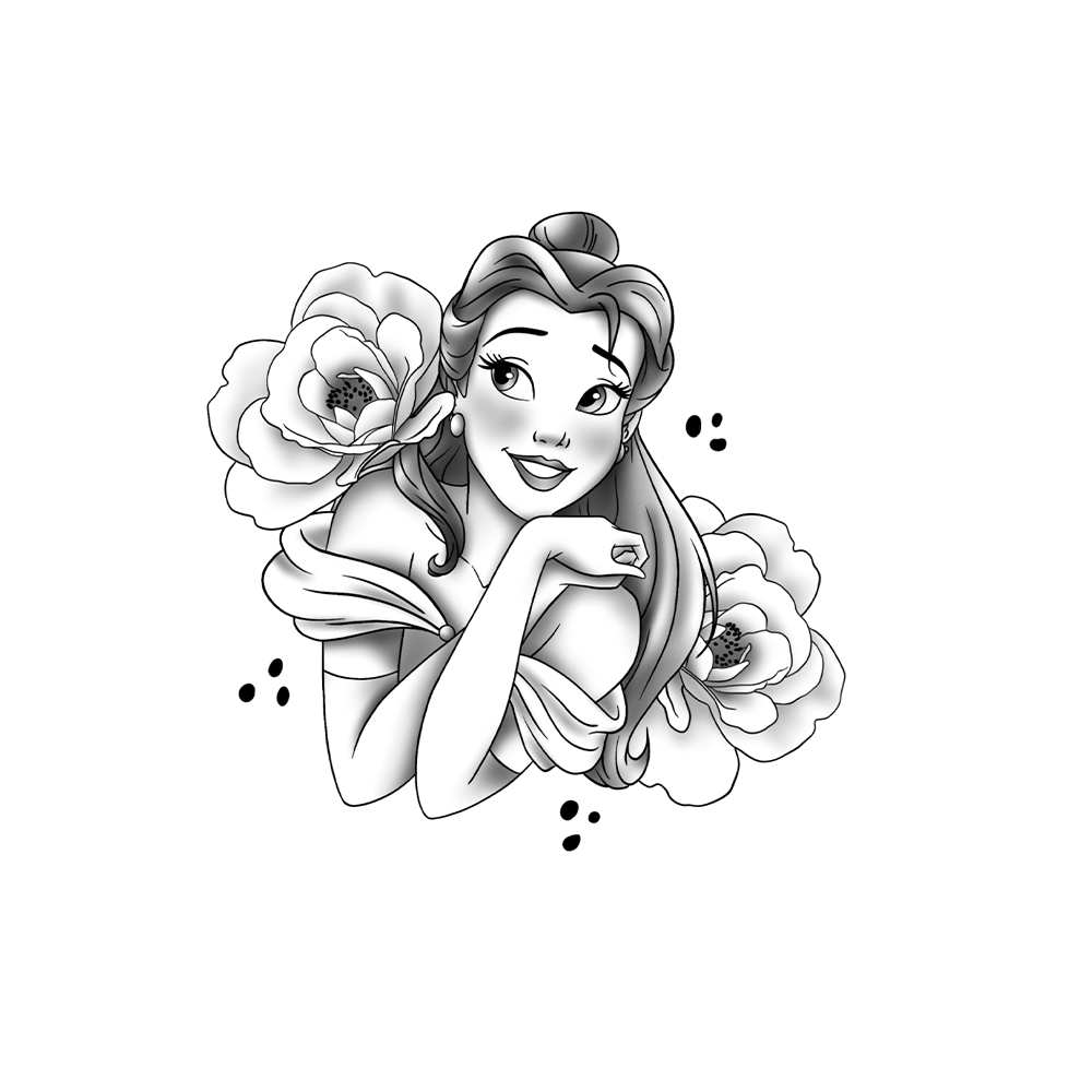 Flash tattoo Belle : Mai